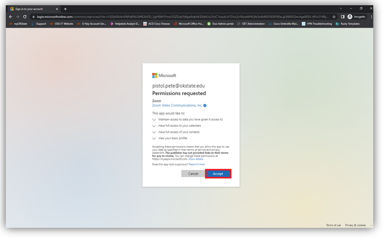 permissions screenshot