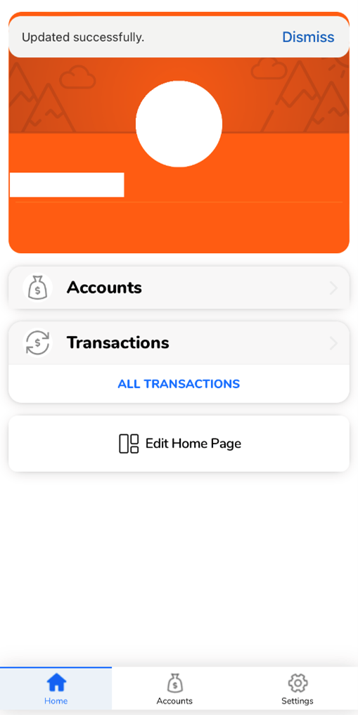 transactions page
