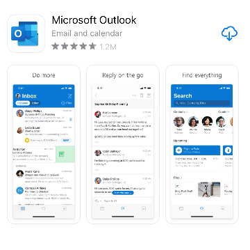 Microsfot Outlook on the Apple App Store