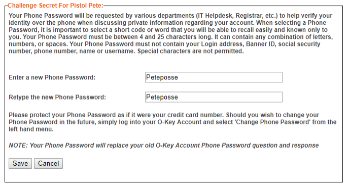 picture showcasing the form for changing your phone password.