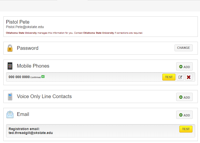 A screenshot showcasing the the new wepage that opens