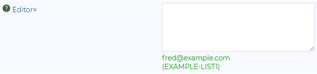 List Maintenance Setting