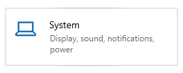 Windows 10 System settings icon