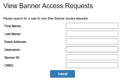 view baner access request button